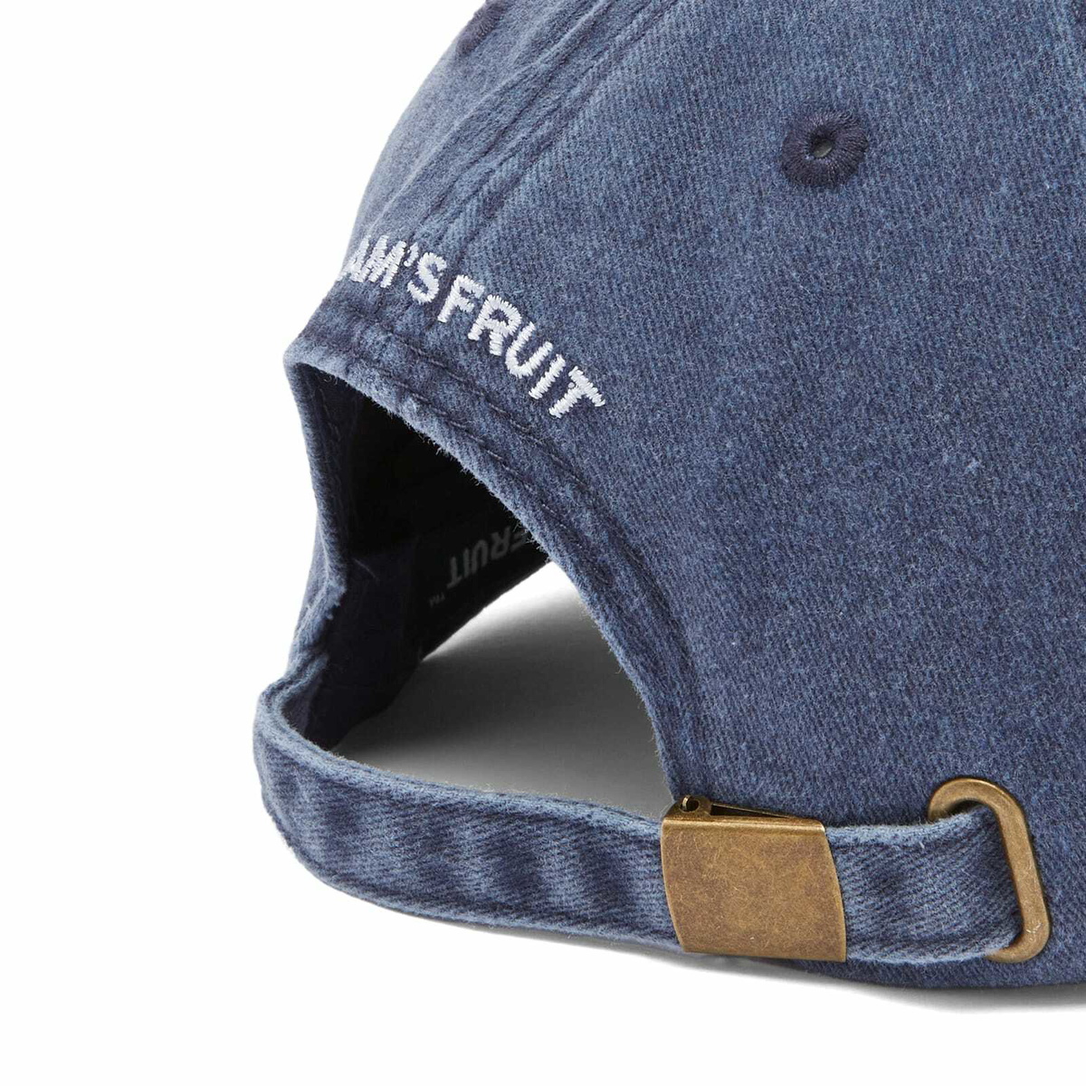 Bram's Fruit Men's Distressed Logo Cap in Washed Navy 