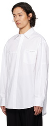 Feng Chen Wang White Paneled Shirt