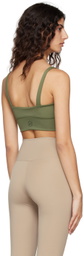 HÉROS Khaki 'The Crop' Sport Bra