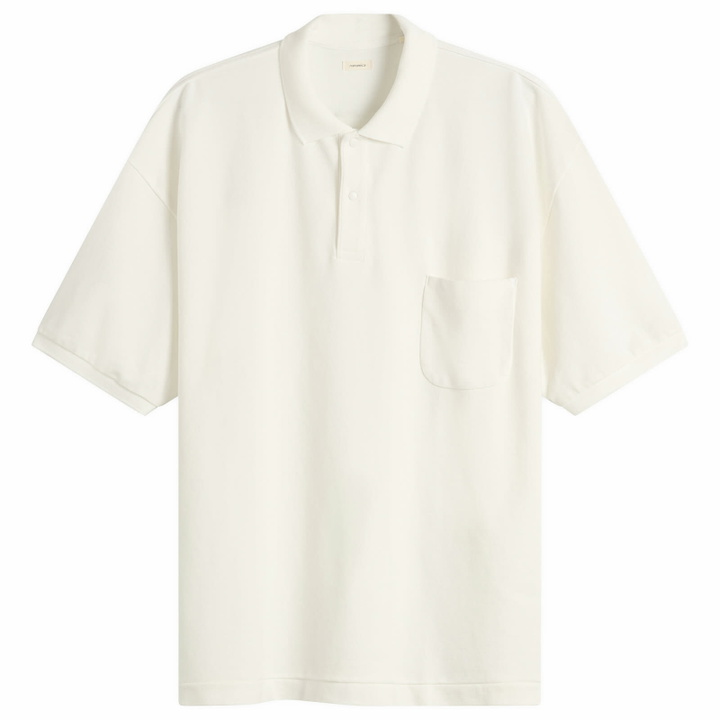 Photo: Nanamica Men's Snap Polo Shirt in Off White
