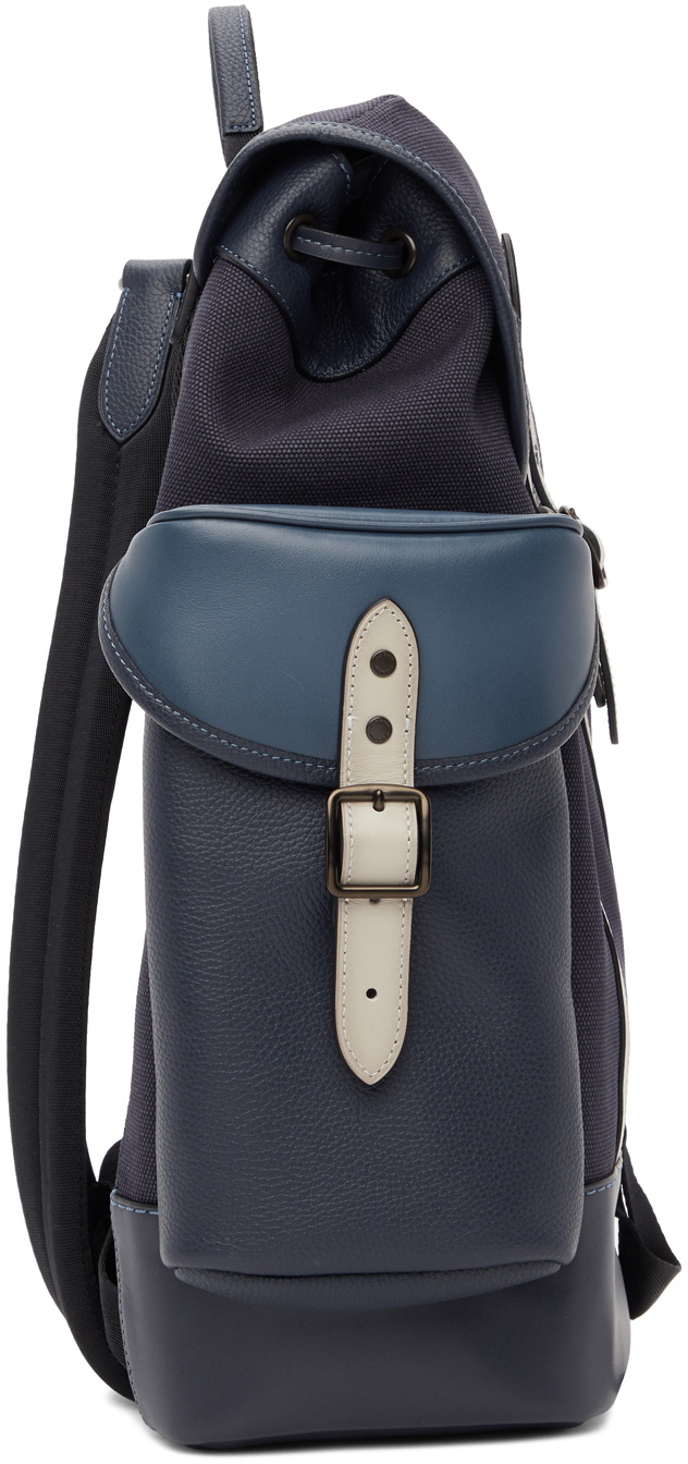 Coach navy backpack hot sale