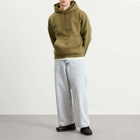 Nike Men's Solo Swoosh Pullover Hoodie in Medium Olive/White