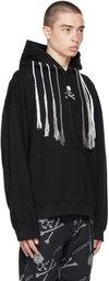 mastermind WORLD Black Boxy Multi String Hoodie