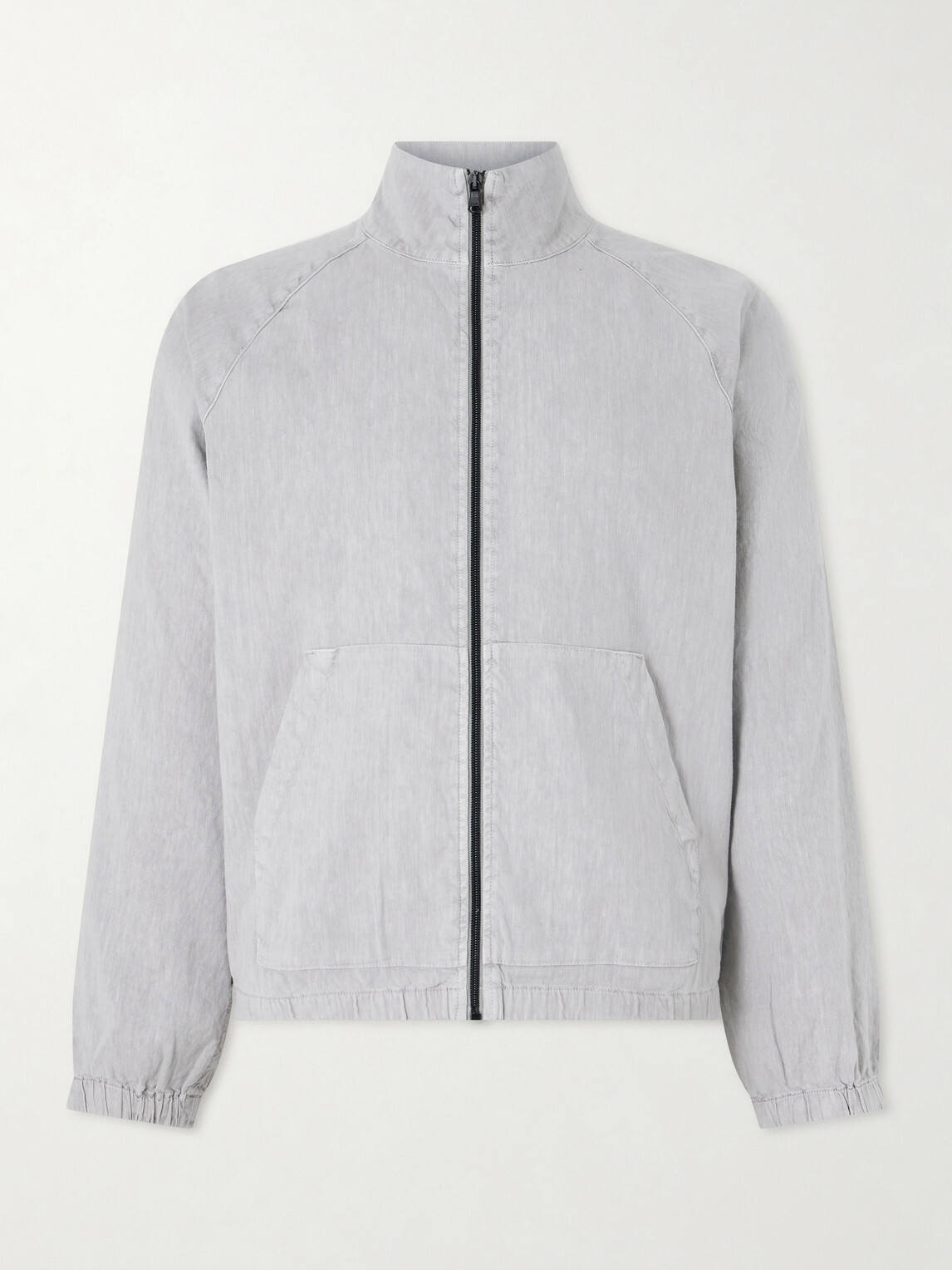 James Perse - Linen-Blend Blouson Jacket - Gray
