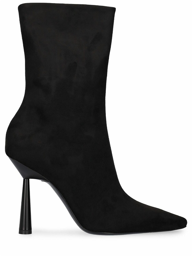 Photo: GIA BORGHINI - 100mm Rosie 7 Faux Suede Ankle Boots