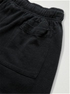 Jungmaven - Lounge Wide-Leg Hemp and Cotton-Blend Drawstring Shorts - Black