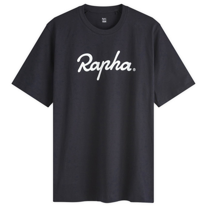 Photo: Rapha Men's Logo T-Shirt in Black/White