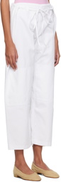 Gil Rodriguez White 'The Lou' Lounge Pants