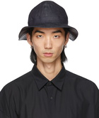 N.Hoolywood Reversible Navy & Black Denim Bucket Hat