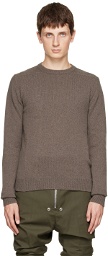 Rick Owens Gray Rotten Sweater