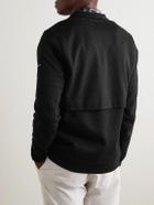 Nike Golf - Tour Slim-Fit Half-Zip Cotton-Blend Piqué Golf Top - Black