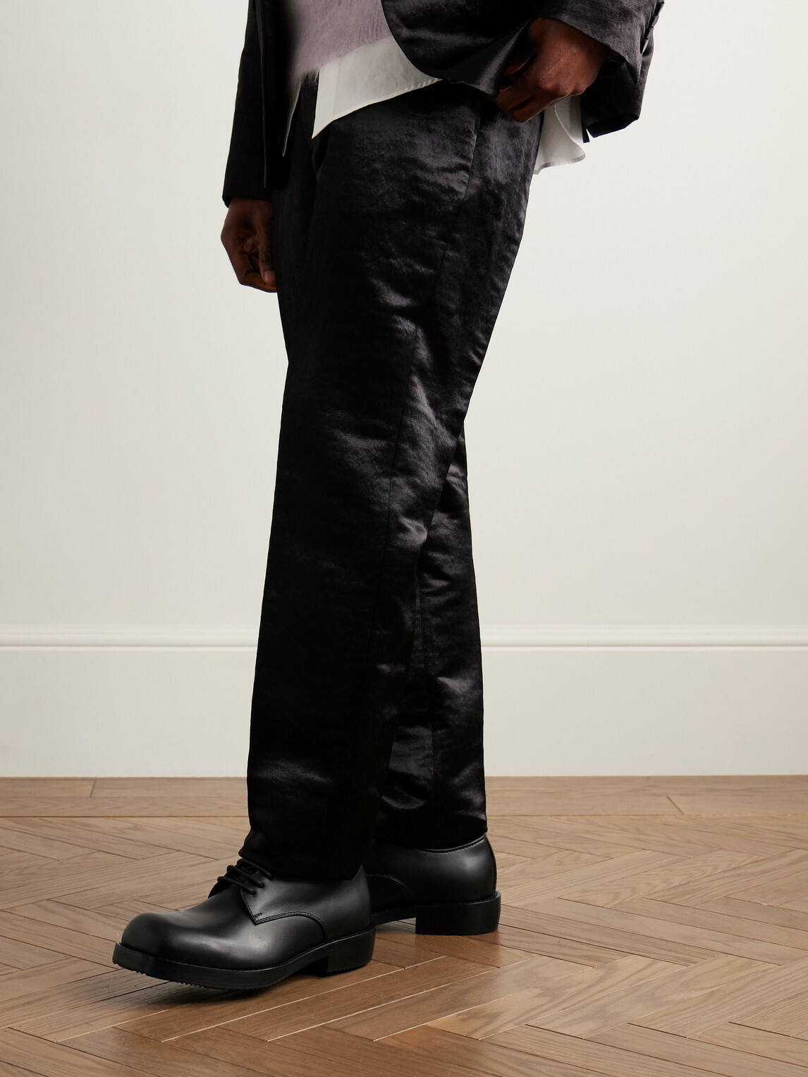 Dries Van Noten - Leather Derby Shoes - Black