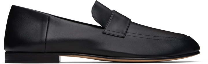 Photo: The Row Black Classic Loafers