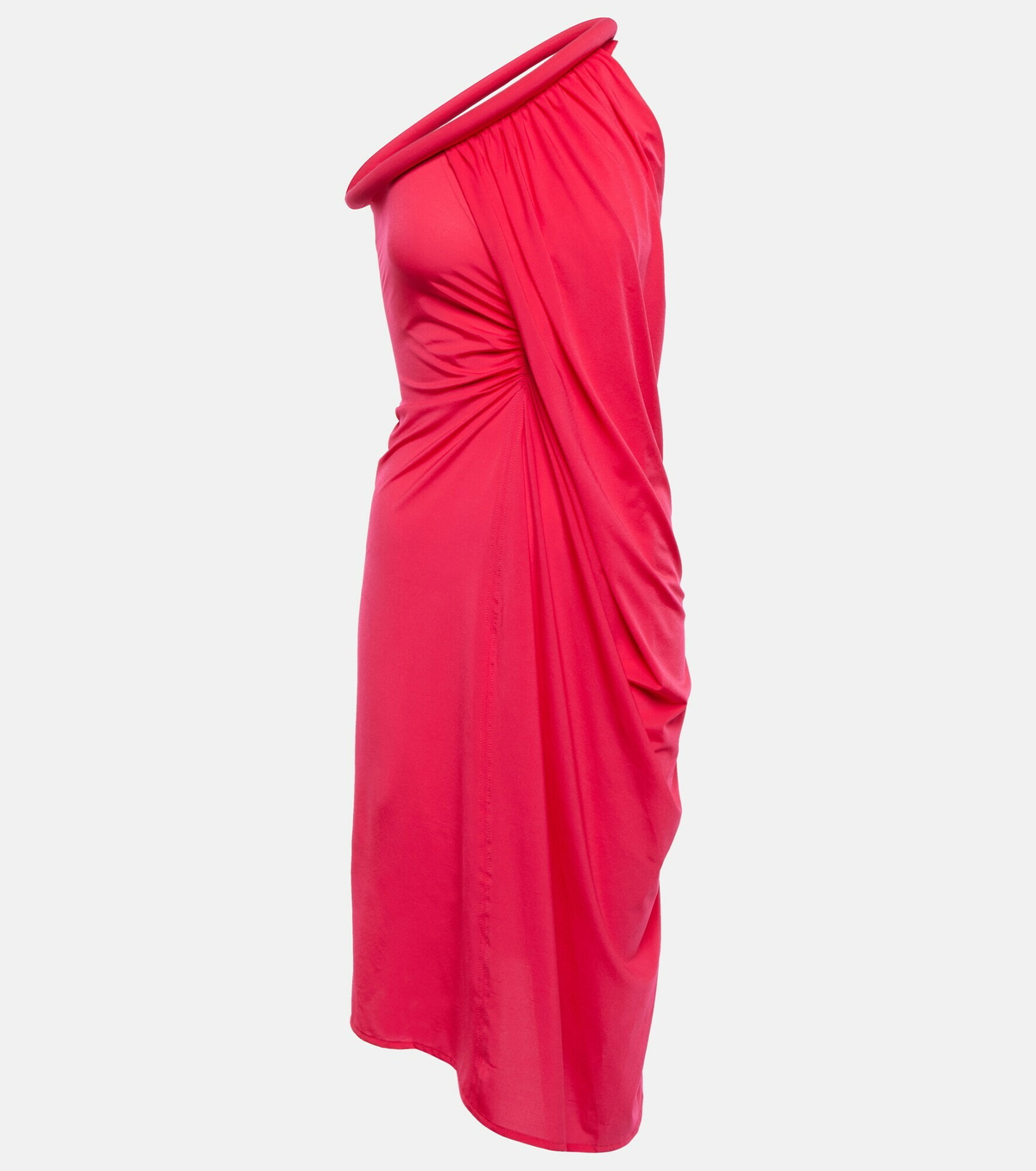 ワンピース J W ANDERSON Brown stretch cotton dress (JD0043PG1841 687) JW Anderson - One-shoulder draped midi dress JW Anderson
