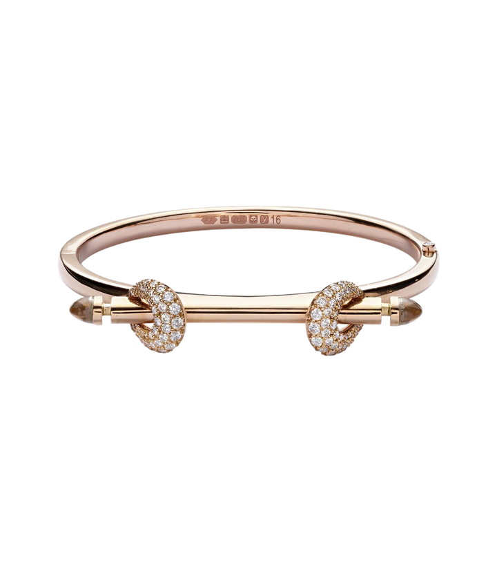 Photo: Ananya Chakra Icon 18kt rose gold bracelet with diamonds and quartz