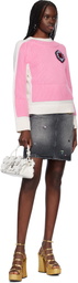 Marc Jacobs Off-White & Pink Trompe L'oeil Sweater