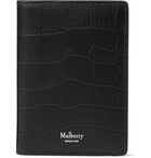 Mulberry - Croc-Effect Leather Bifold Cardholder - Black