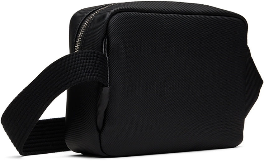 Lacoste Black Classic Piqué Effect Shoulder Bag Lacoste