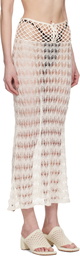 Isa Boulder Off-White Lace Maxi Skirt