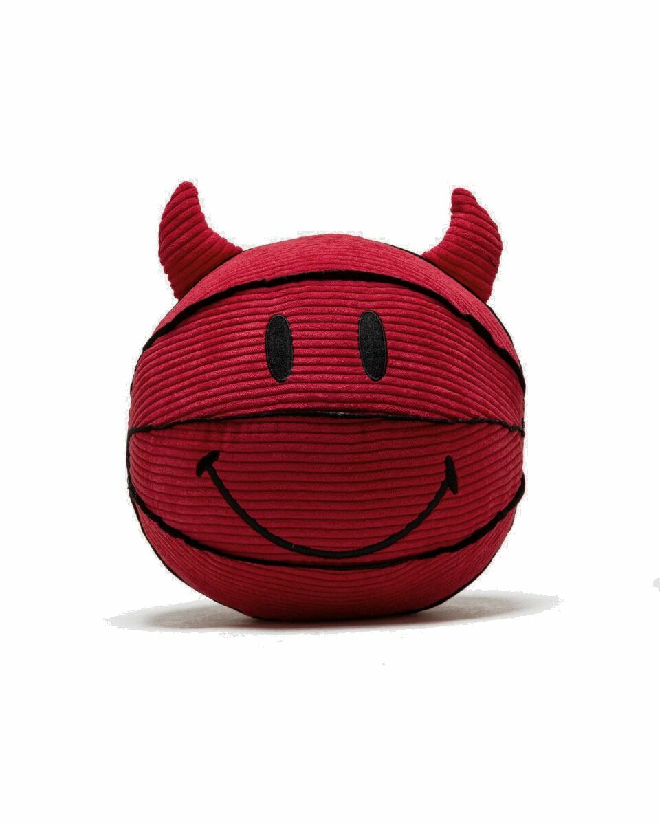 Photo: Market Smiley Devil Plush Basketball Red - Mens - Sports Equipment