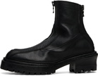 Julius Black Front Zip Boots