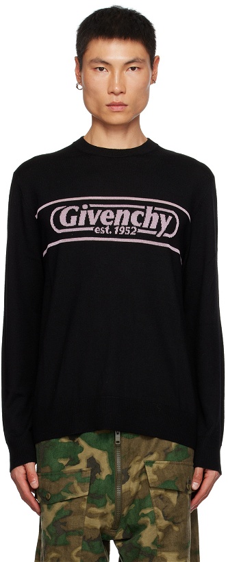 Photo: Givenchy Black Jacqard Sweater