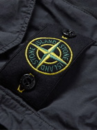 Stone Island - Logo-Appliquéd Garment-Dyed Naslan Light Overshirt - Gray