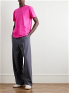 Valentino Garavani - Logo-Print Cotton-Jersey T-Shirt - Pink