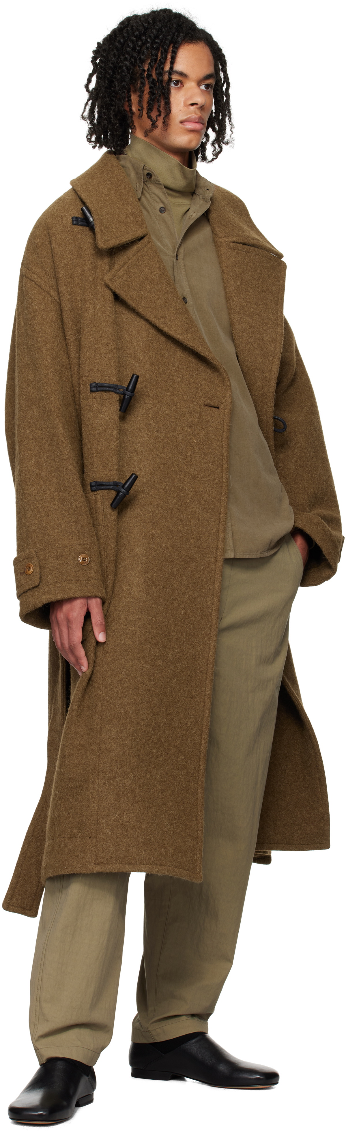 あ*ん様 LEMAIRE Duffle Coat サイズ44 BROWN Brown Duffle Coat by LEMAIRE on Sale