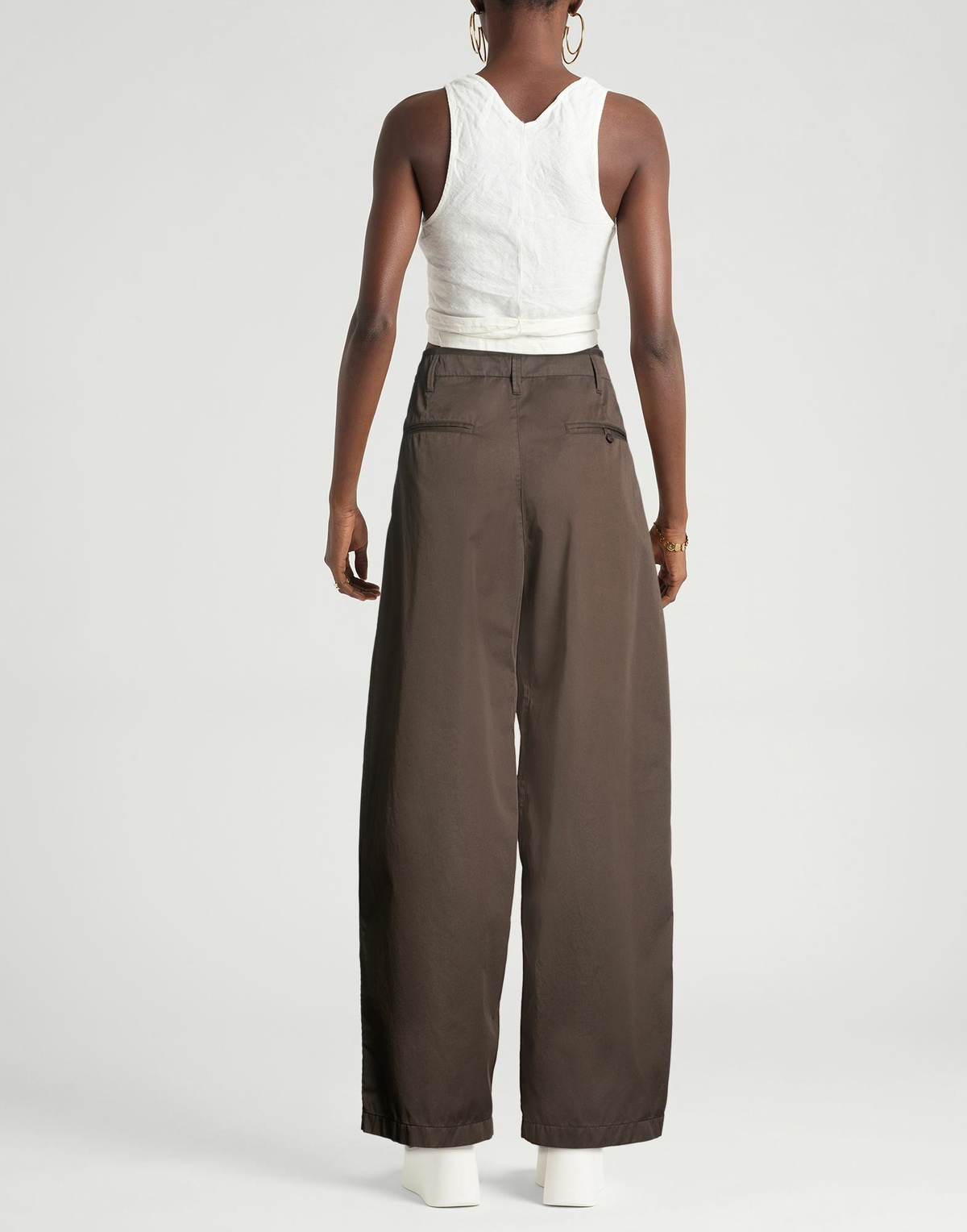 Lemaire Womens Pants Dark in Brown