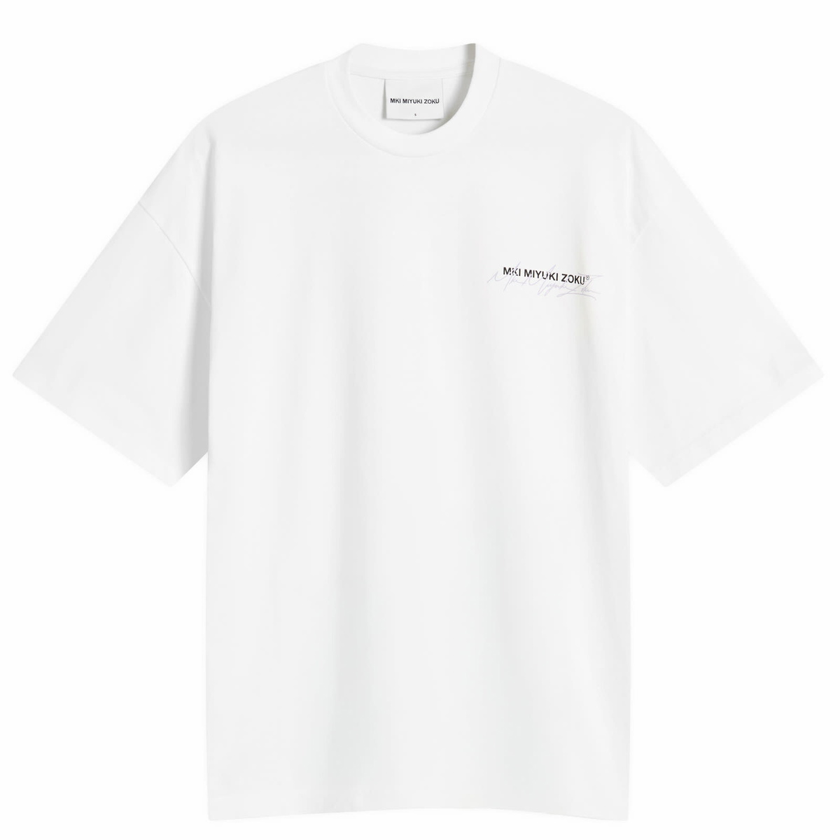 MKI Women's Signature Overlay T-Shirt Presented by END. in White/Lilac