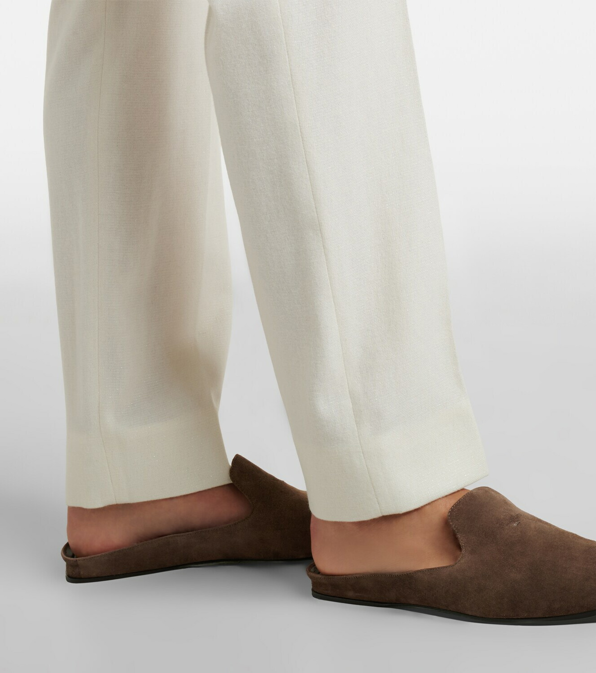 Eleventy Wool and cashmere tapered pants