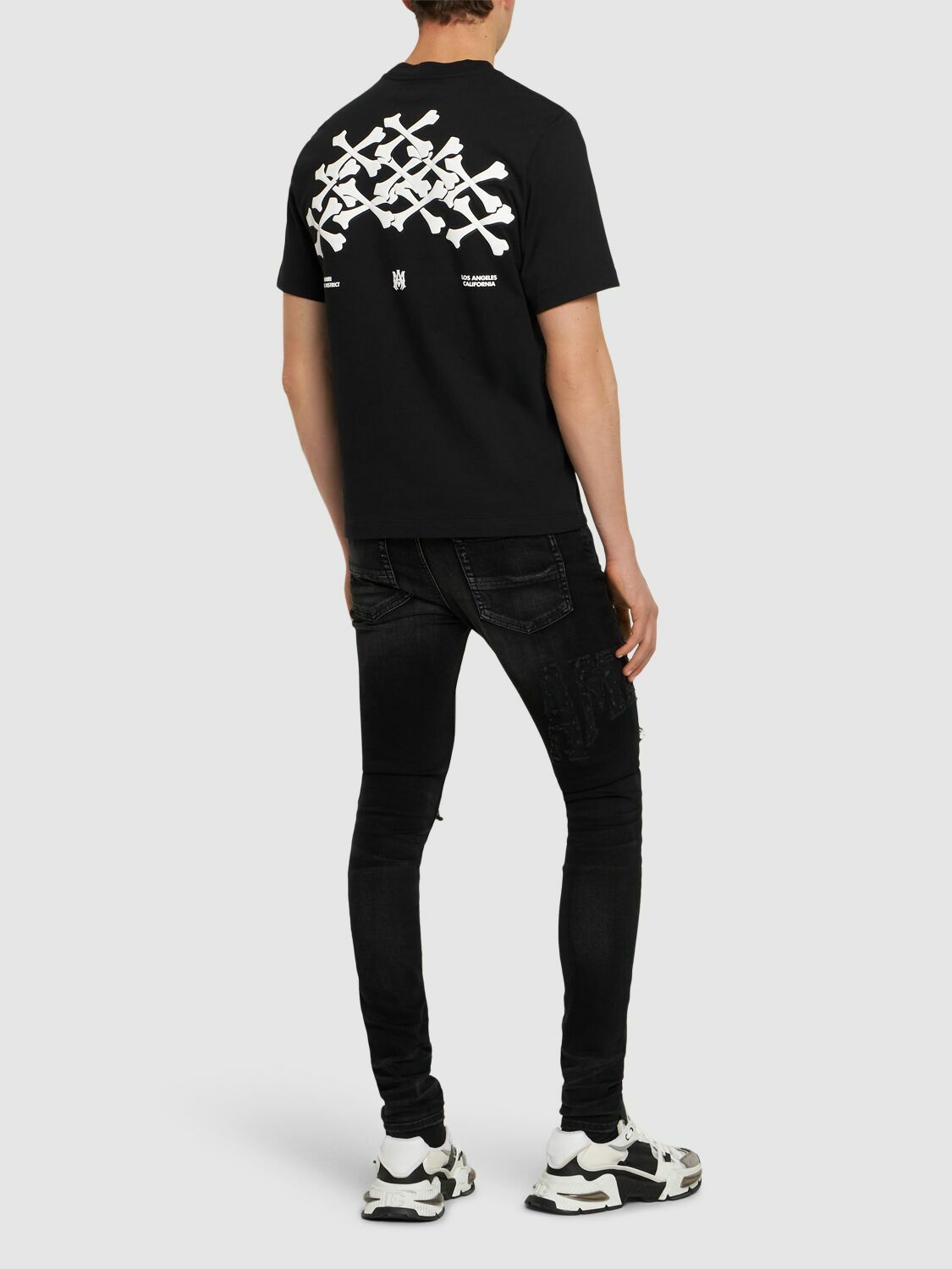 AMIRI Bones Stacked Cotton T-shirt Amiri