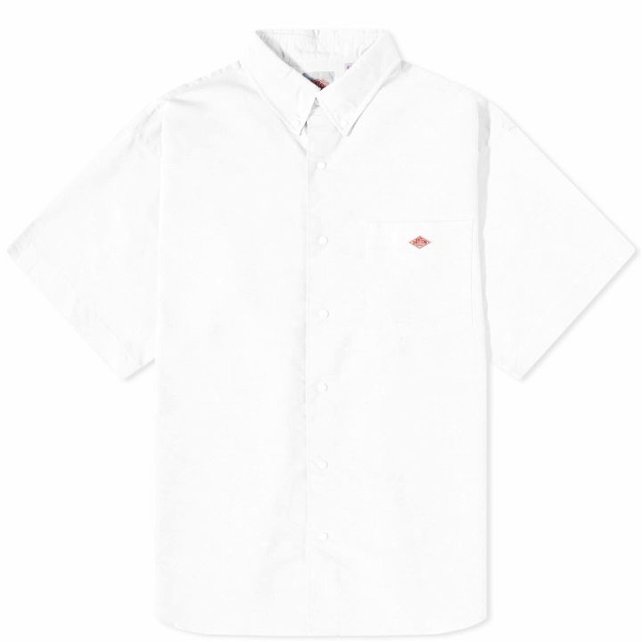 Photo: Danton Men's Cool Max Short Sleeve Oxford Shirt in White