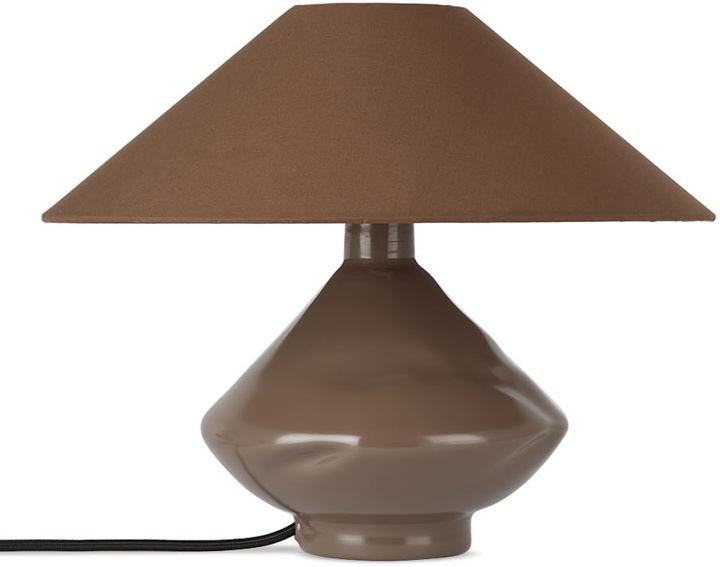 Photo: Los Objetos Decorativos Brown Conical Table Lamp