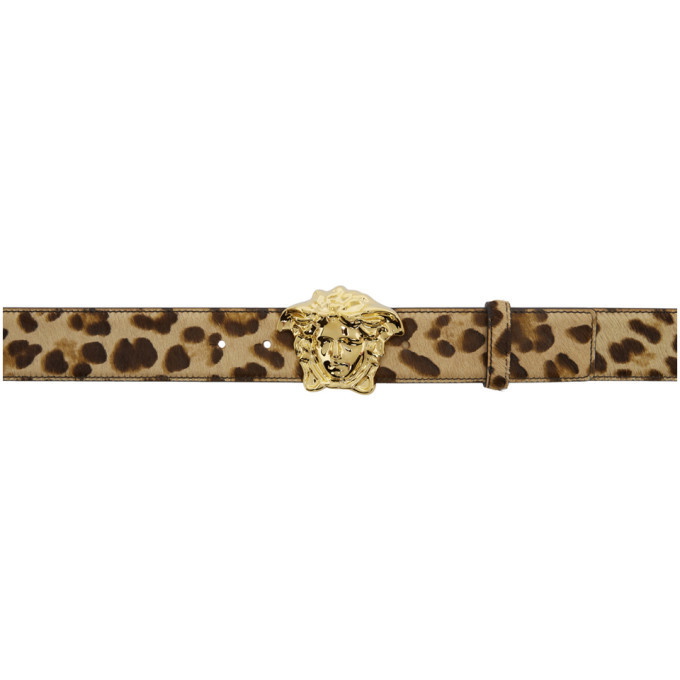 Photo: Versace Beige Leopard Palazzo Belt