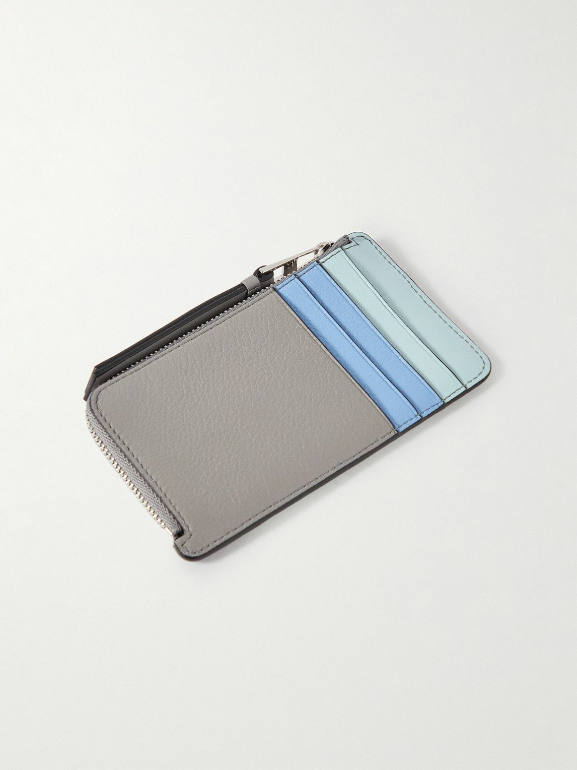 Loewe - Puzzle Logo-Debossed Full-Grain Leather Zipped