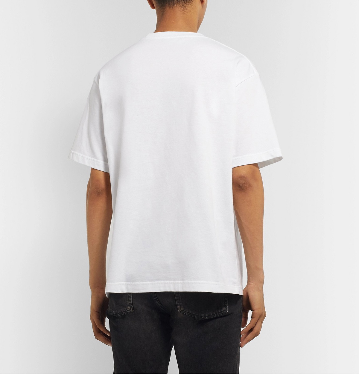 Balenciaga - Logo-Print Cotton-Jersey T-Shirt - White Balenciaga