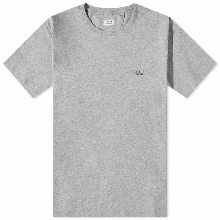 Photo: C.P. Company Men's Patch Logo T-Shirt in Grey Melange