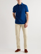 Loro Piana - Slim-Fit Garment-Dyed Cotton-Blend Trousers - Neutrals