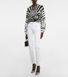 Dolce&Gabbana - Zebra-print cotton-blend sweater