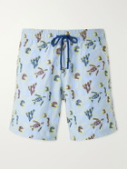 Vilebrequin - Mistral Embroidered Straight-Leg Swim Shorts - Blue