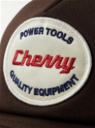 Cherry Los Angeles - Power Tools Logo-Appliquéd Twill and Mesh Trucker Cap