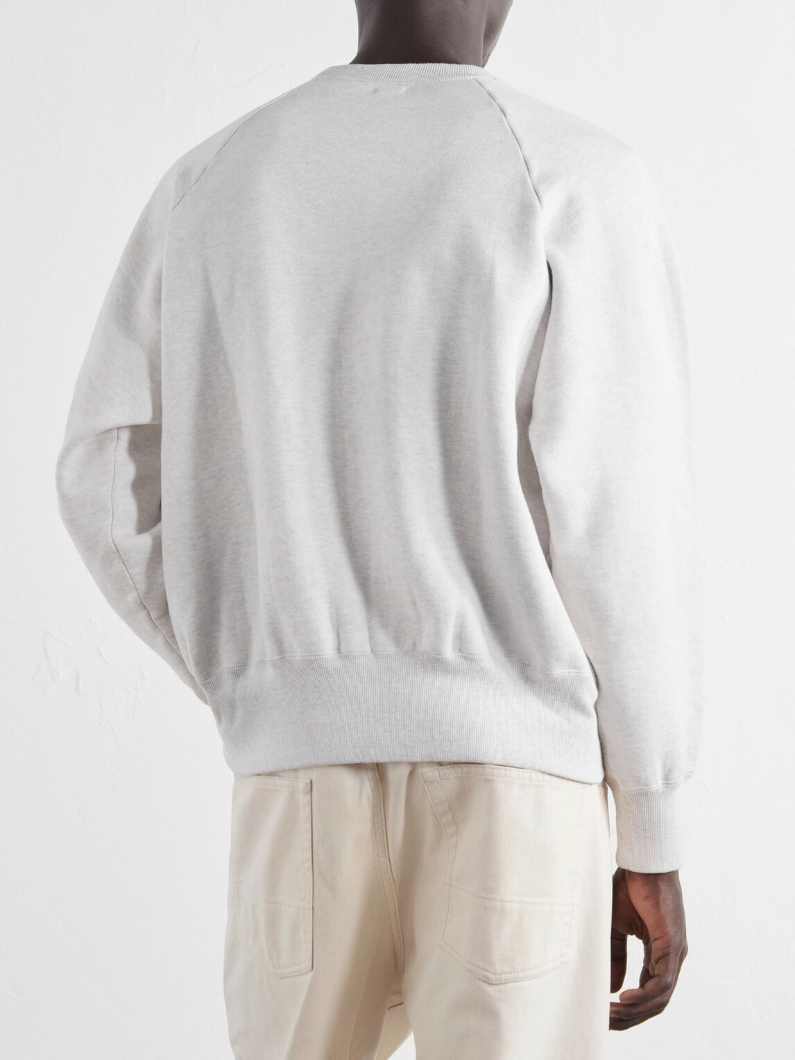 A.PRESSE - Cotton-Jersey Sweatshirt - Gray