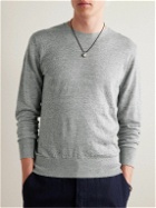 Hartford - Linen and Cotton-Blend Sweater - Gray