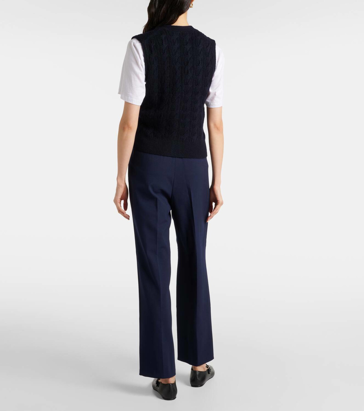 Vince Wool and cashmere-blend vest