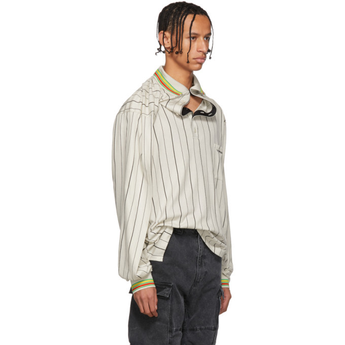 Y/Project Beige Clipped Shoulder Long Sleeve Polo Y/Project