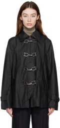 Gabriela Hearst Black Hayward Trench Coat
