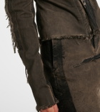 Rick Owens Gary distressed denim jacket