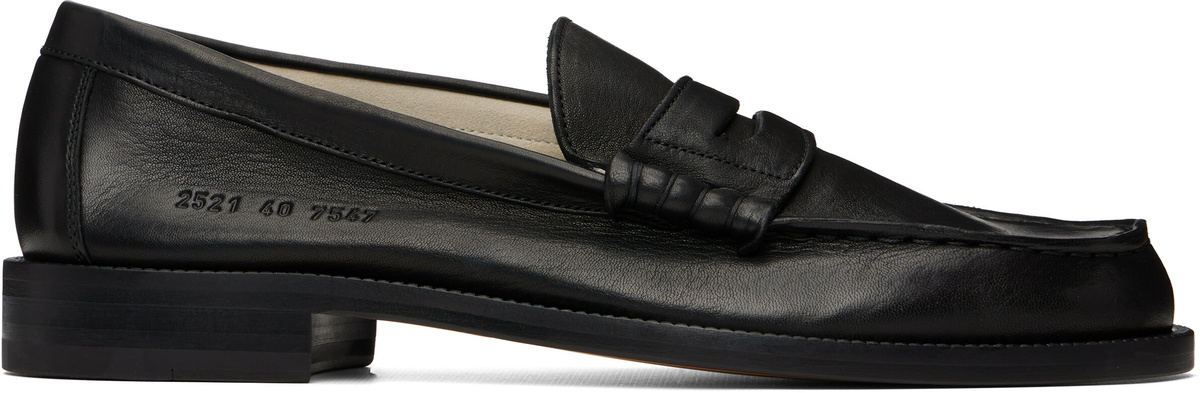 Common Projects Black Leather Loafers